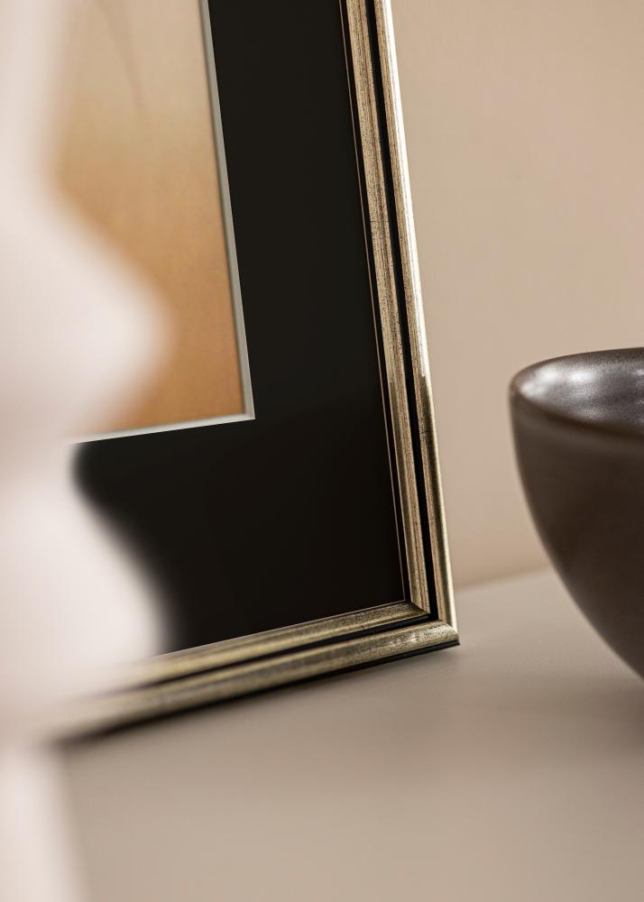 Рамка Horndal Сребро 60x60 cm - Паспарту Черно 50x50 cm