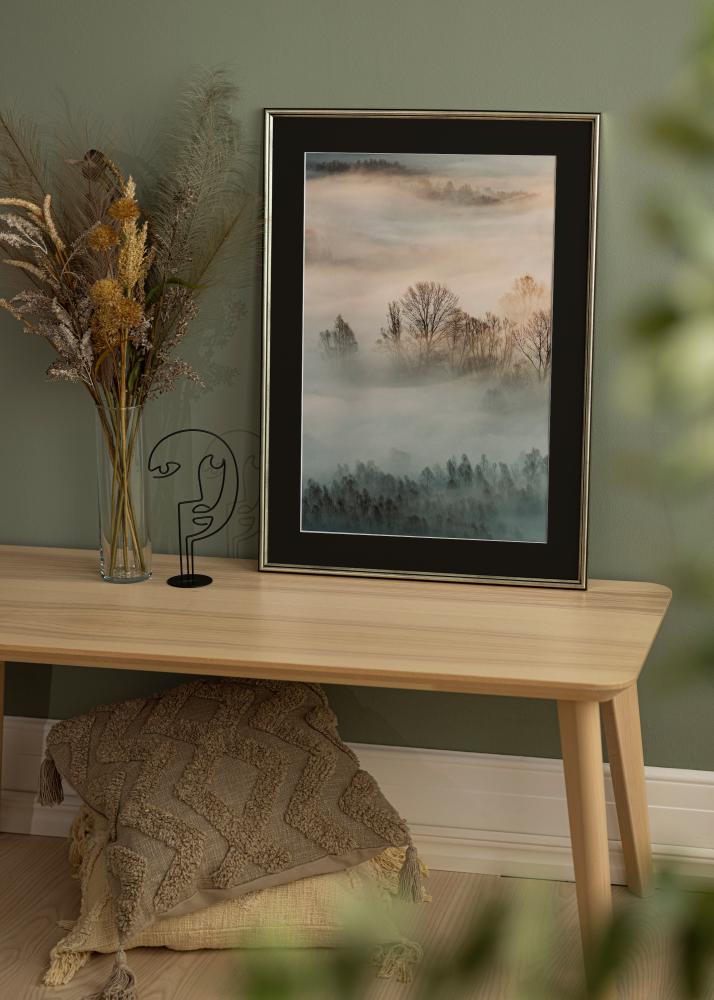 Рамка Horndal Сребро 60x60 cm - Паспарту Черно 50x50 cm