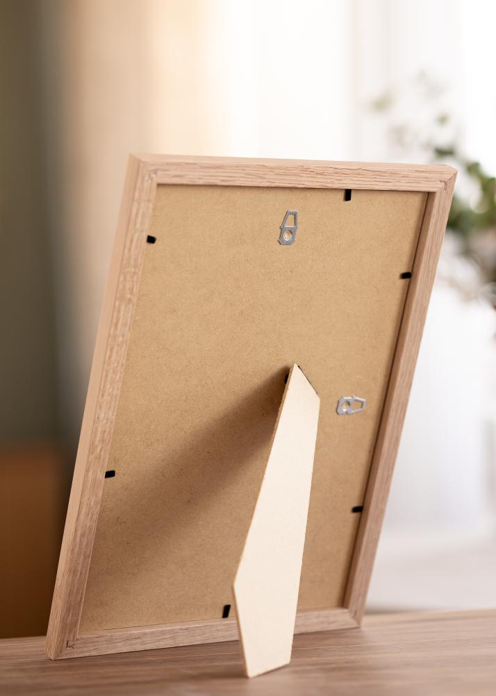 Рамка Tidlös масивен Дъб 20x30 cm - Пасепарту Бял 15x21 cm