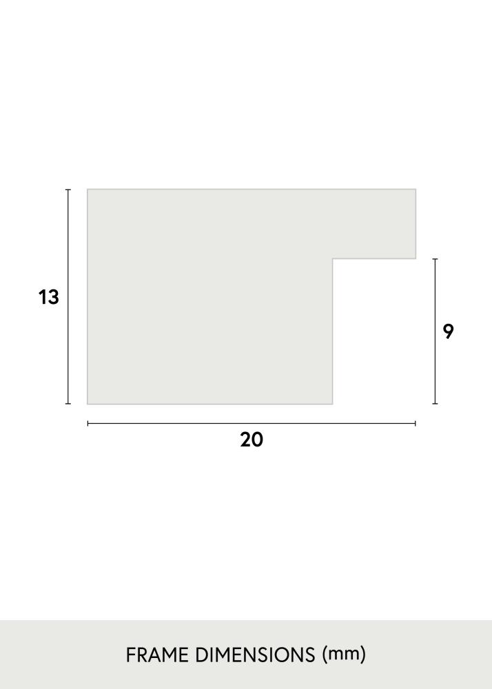 Рамка Jämtland Акрилно стъкло Черно 27x48 cm
