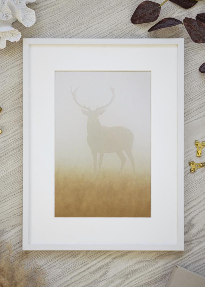 Тънка рамка за картина бяла 21 x 30 cm