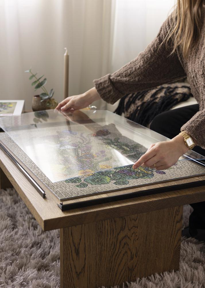 Рамка за пъзел Черно 60x80 cm