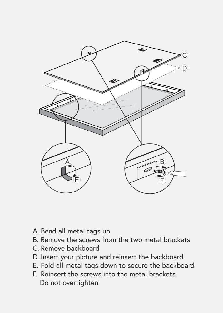 Рамка Massiv дъб 60x80 cm - Паспарту Бяло 50x70 cm