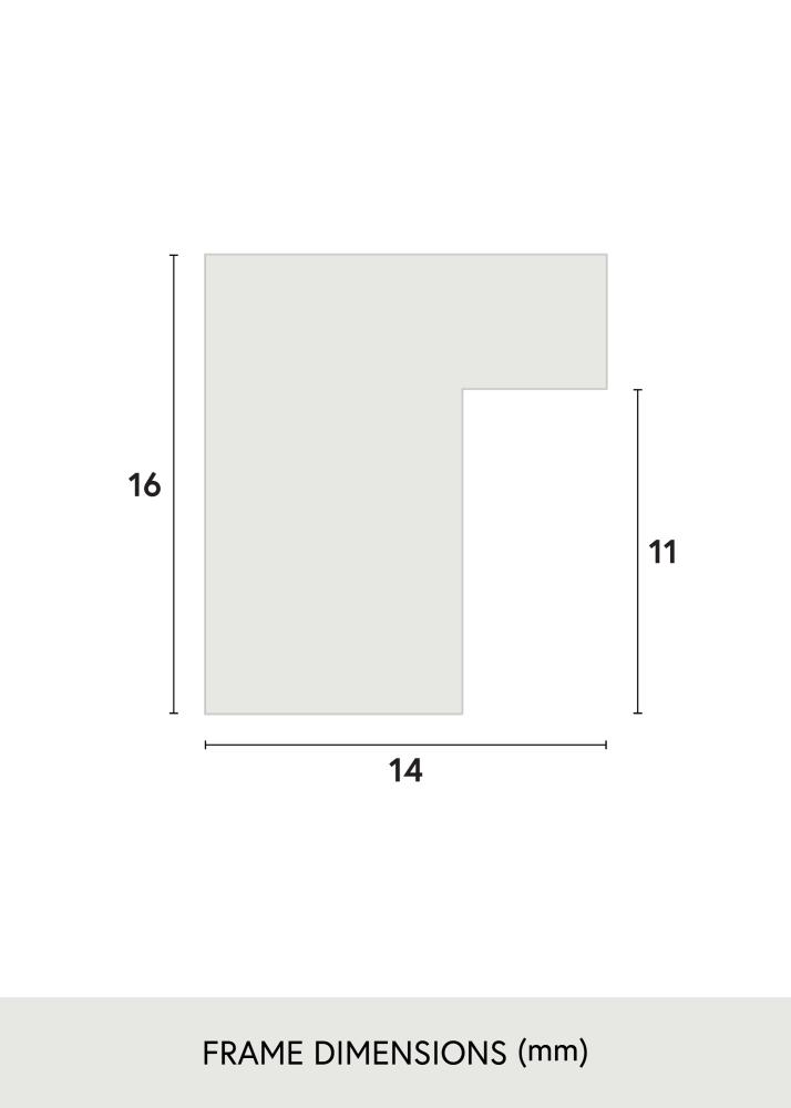 Рамка Oban Акрилно стъкло Бял 40x60 cm