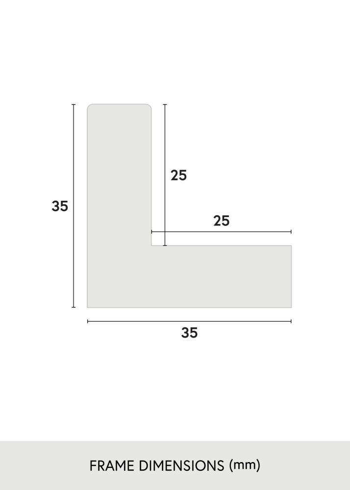 Рамка Sussex Акрилно стъкло Черен/Сребърен 50x50 cm