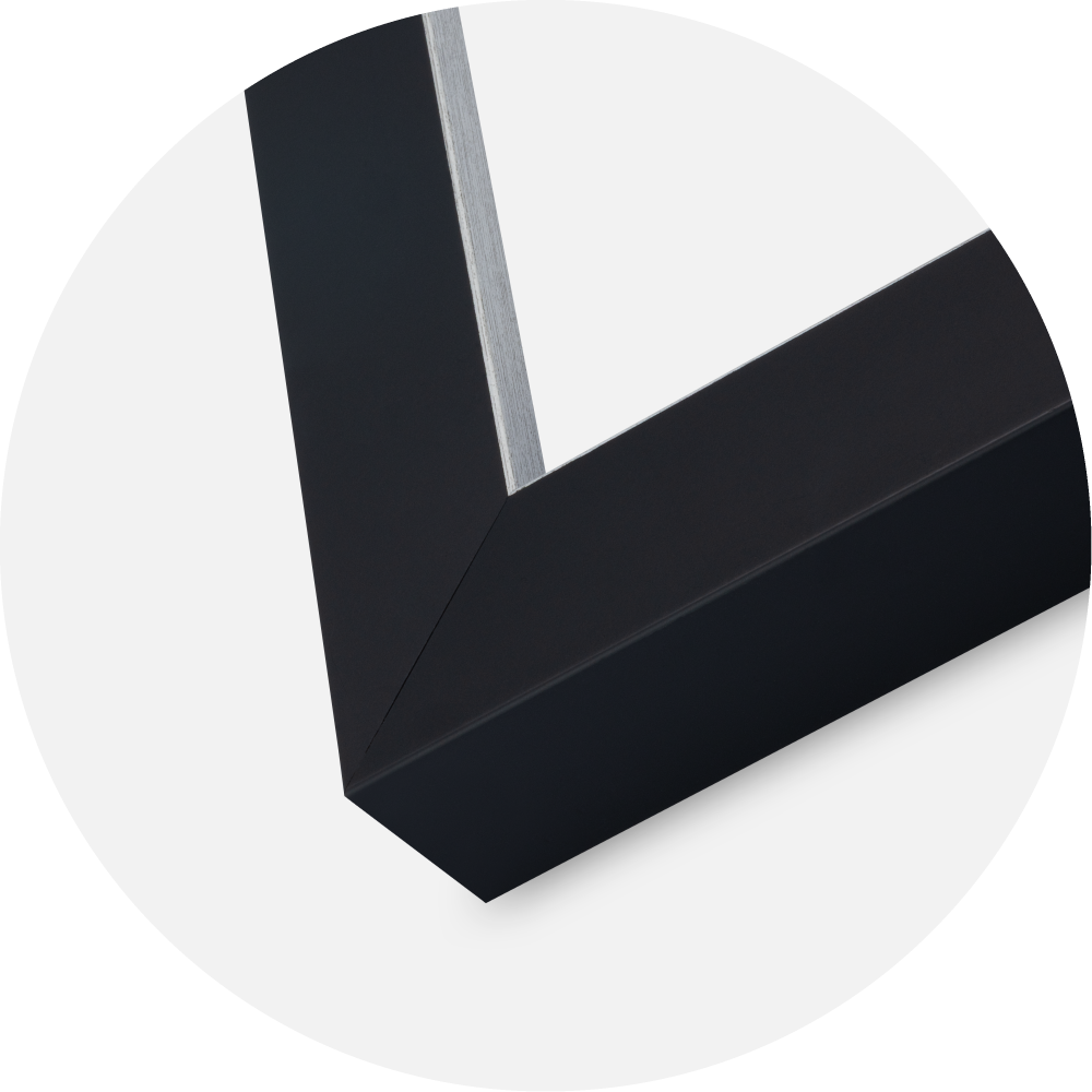 Рамка Sussex Акрилно стъкло Черен/Сребърен 50x50 cm