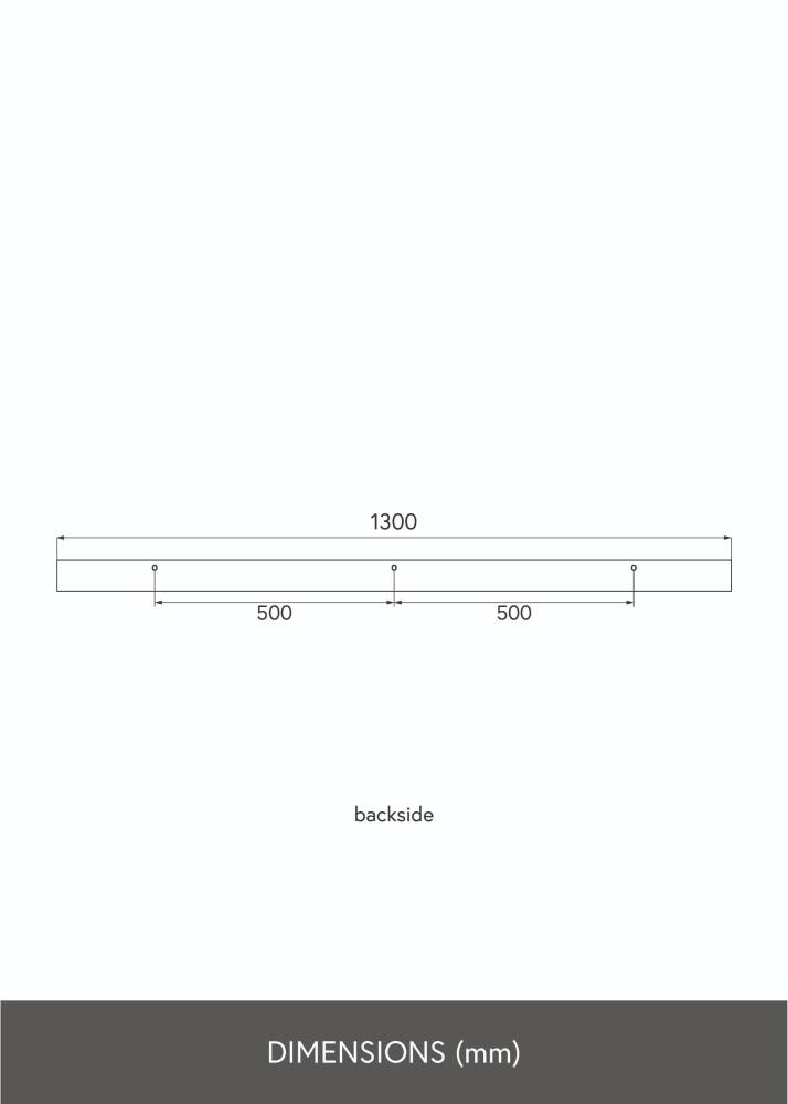 KAILA Поставка за картини Черна 130 cm