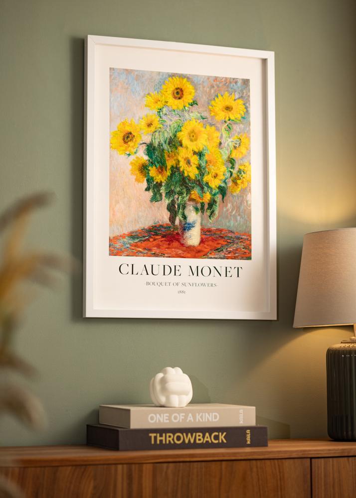 BGA Box рамка Бяла 50x70 cm - Паспарту Бяла 42x59.4 cm