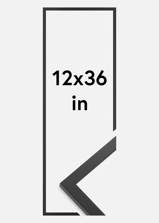 Рамка Trendy Акрилно стъкло Черно 8,5x11 inches (21,59x27,94 cm)