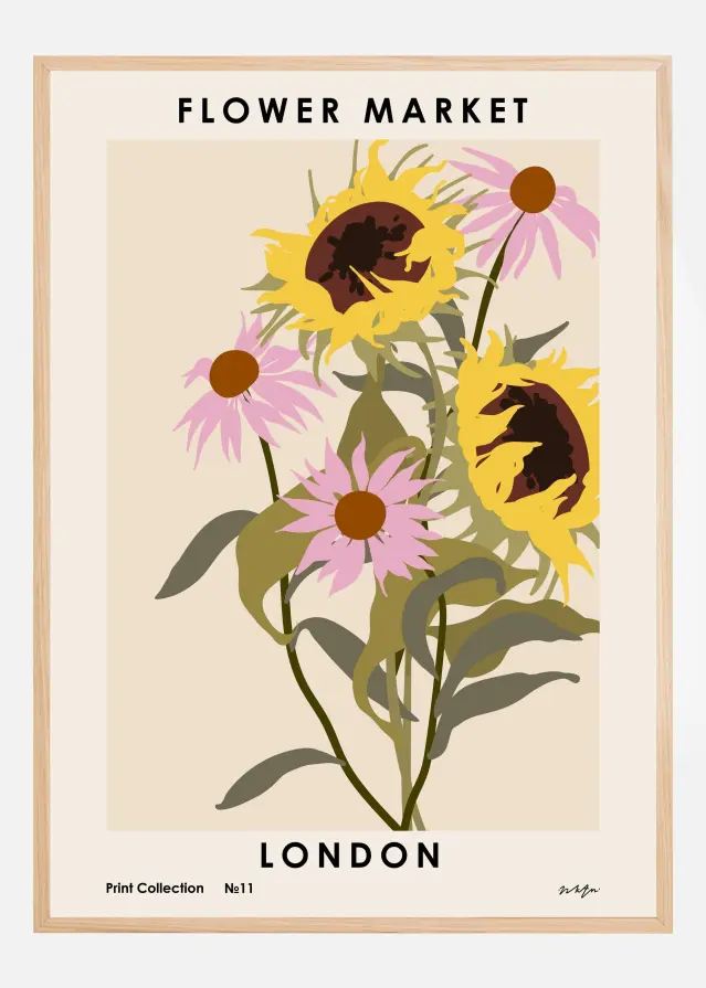 Flower Market. London Постер