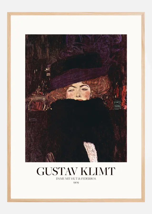 Dame Mit Hut Und Federboa (1909) Постер