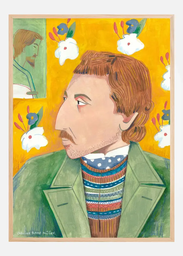 Paul Gauguin portrait Постер