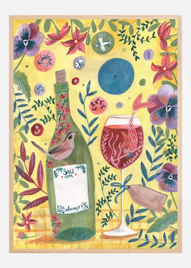 Mermaid Wine Постер