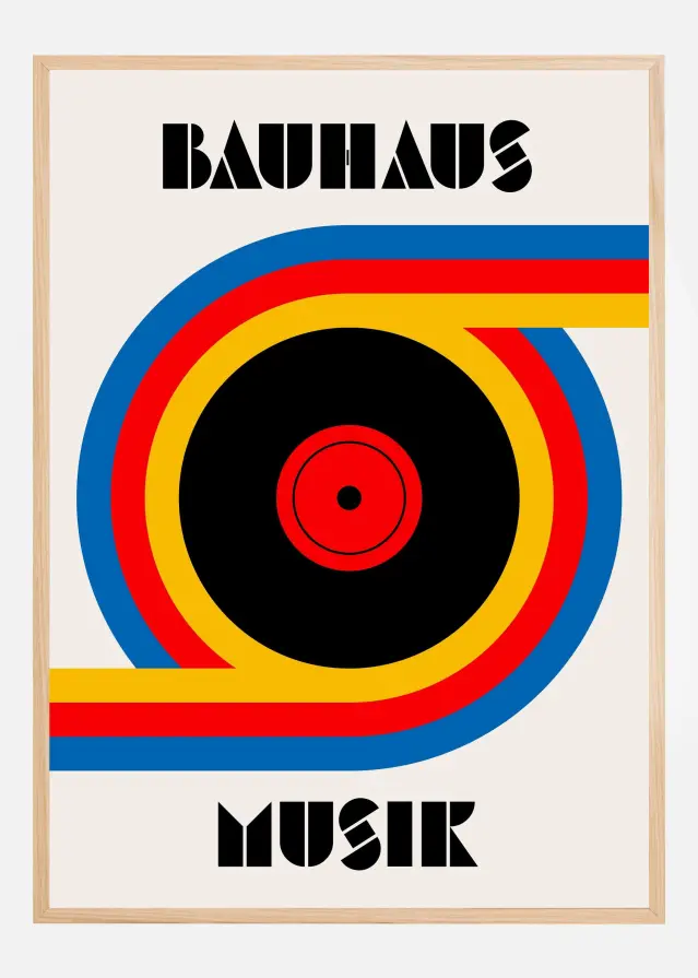 Bauhaus Musik Vinyl Постер