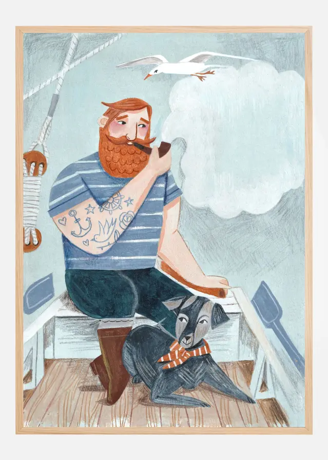 Skipper and Dog Постер