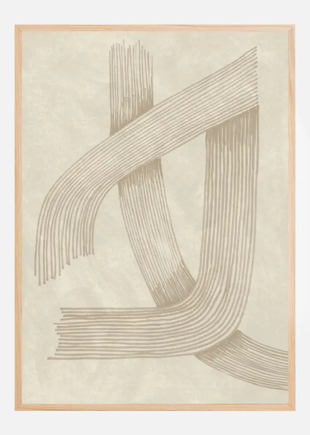 Abstract Sophisticated Line 01 Постер