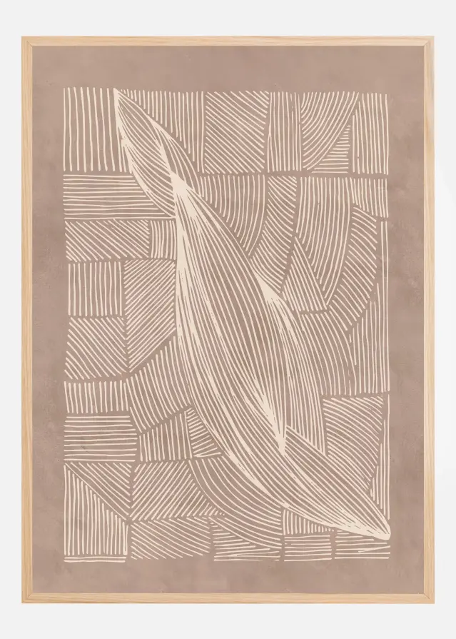 Abstract Irregular Lines Постер