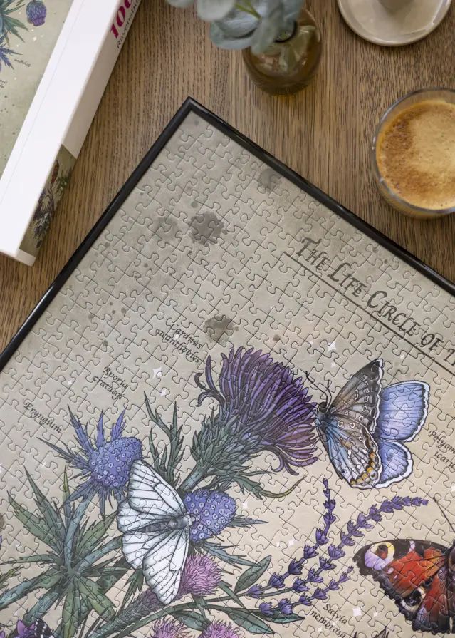 Рамка за пъзел Черно 58,8x83,6 cm