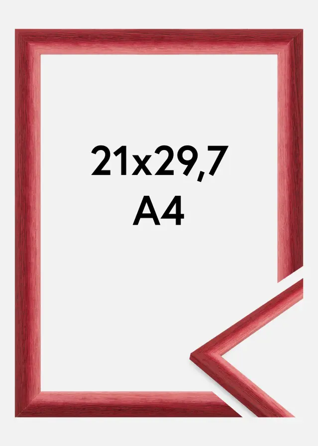 Рамка Cornwall Акрилно стъкло Тъмночервен 21x29.7 cm (A4)