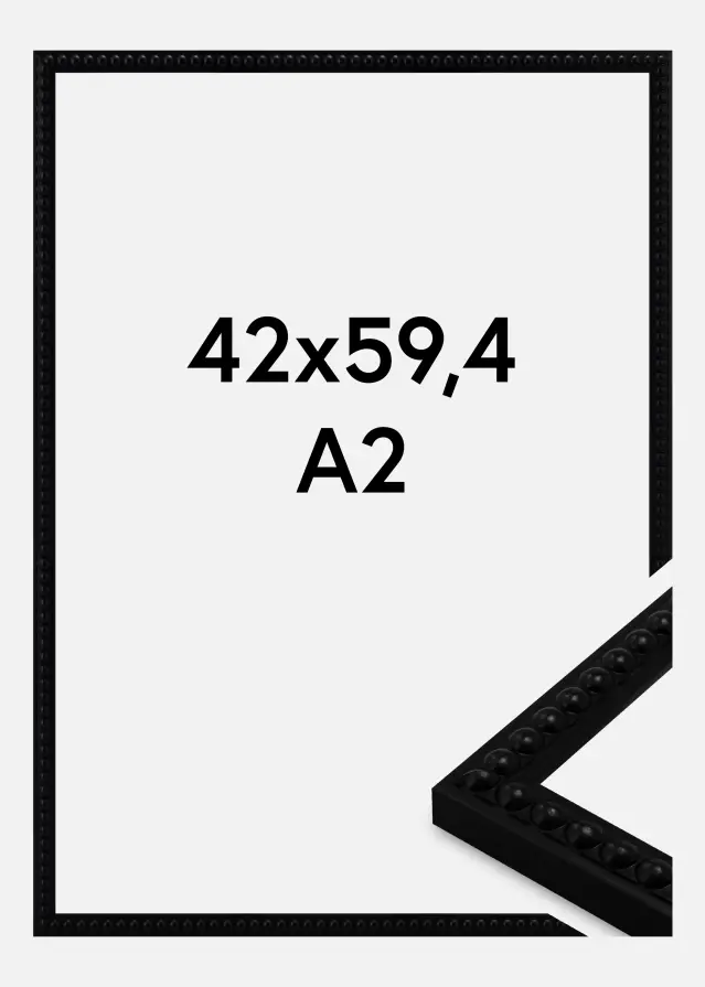 Рамка Perla Акрилно стъкло Черен 42x59.4 cm (A2)