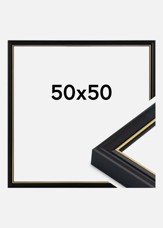 Рамка Canterbury Акрилно стъкло Черен 50x50 cm