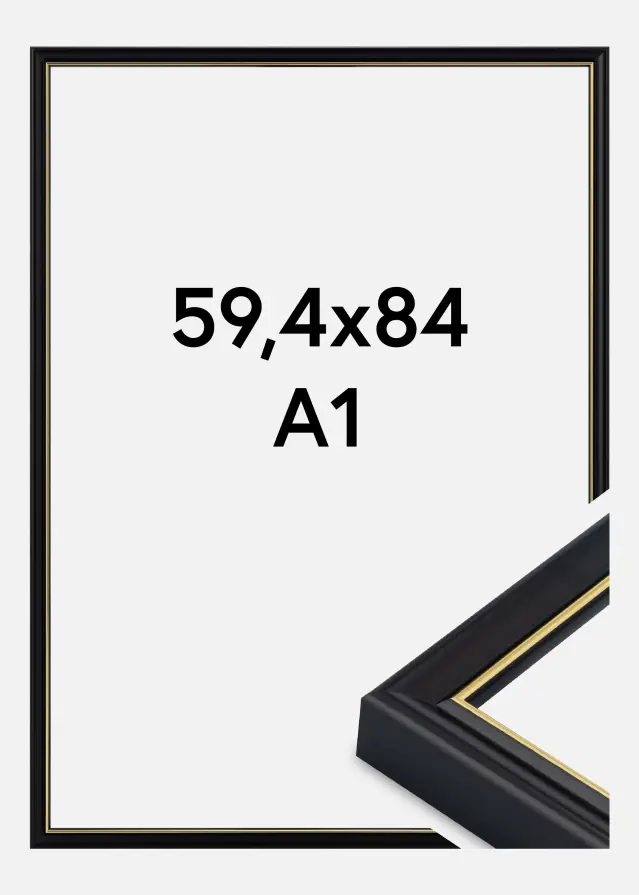 Рамка Canterbury Акрилно стъкло Черен 59,4x84,1 cm (A1)