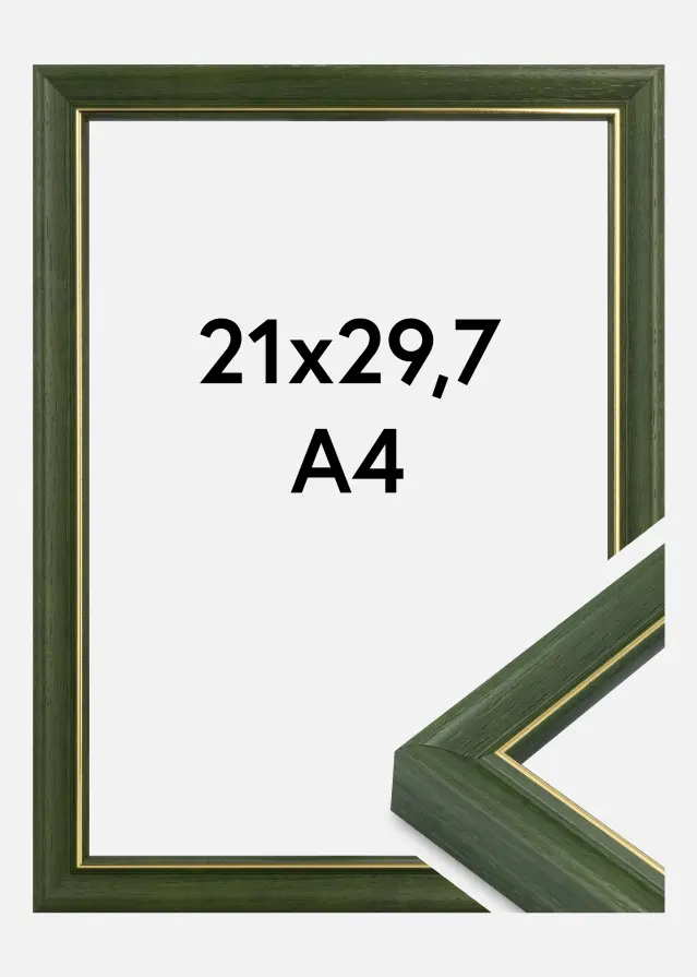 Рамка Canterbury Акрилно стъкло Зелен 21x29.7 cm (A4)