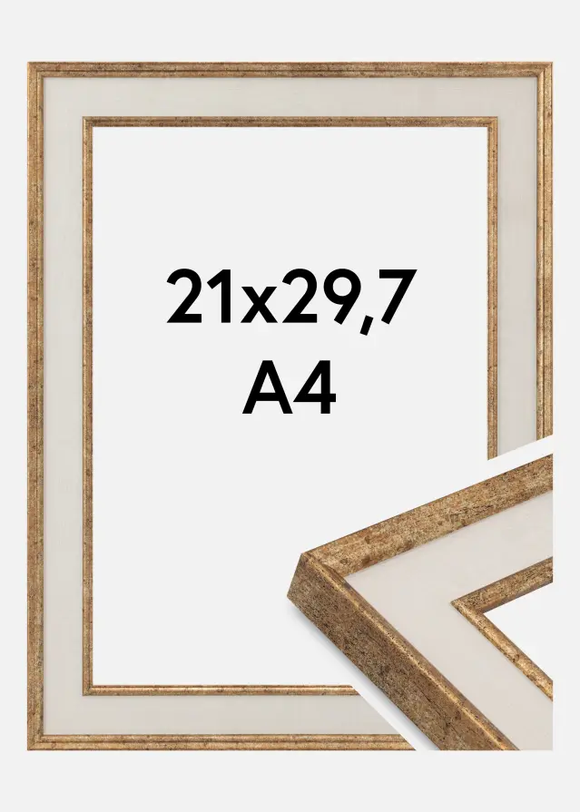 Рамка Dolly Акрилно стъкло Злато 21x29.7 cm (A4)