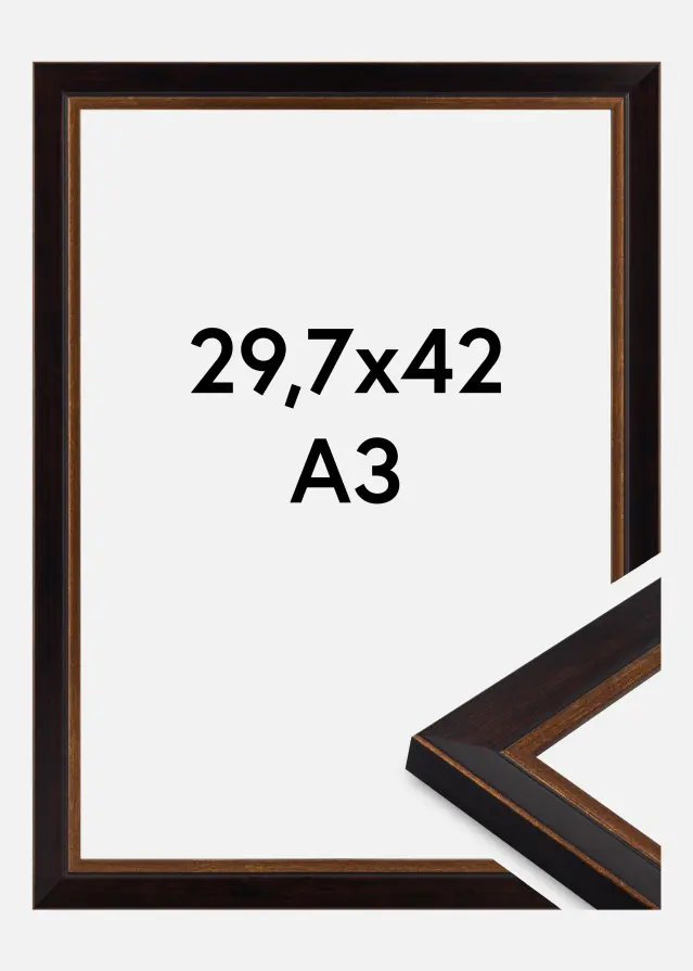 Рамка Artur Акрилно стъкло Черен 29.7x42 cm (A3)