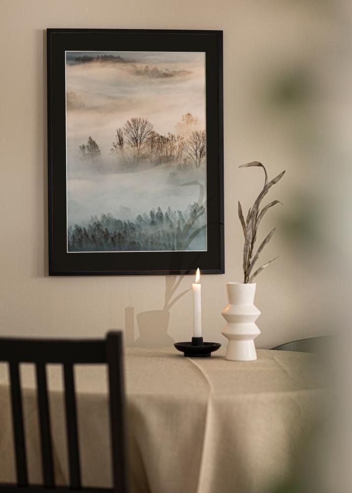 Рамка Edsbyn Черно 30x40 cm - Паспарту Черно 8x12 inches (20,32x30,48 cm)