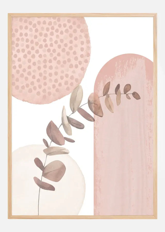 boho pink flower Постер