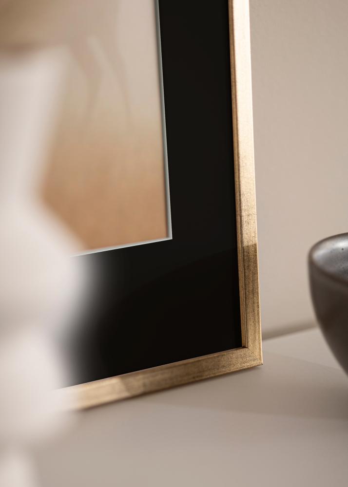 Рамка Galant Златно 40x50 cm - Паспарту Черно 12x16 inches