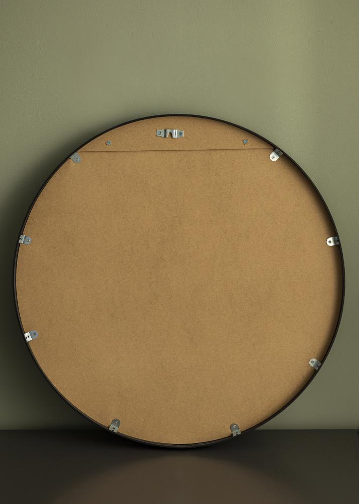 KAILA Кръгъл Огледало Edge Black 60 cm Ø