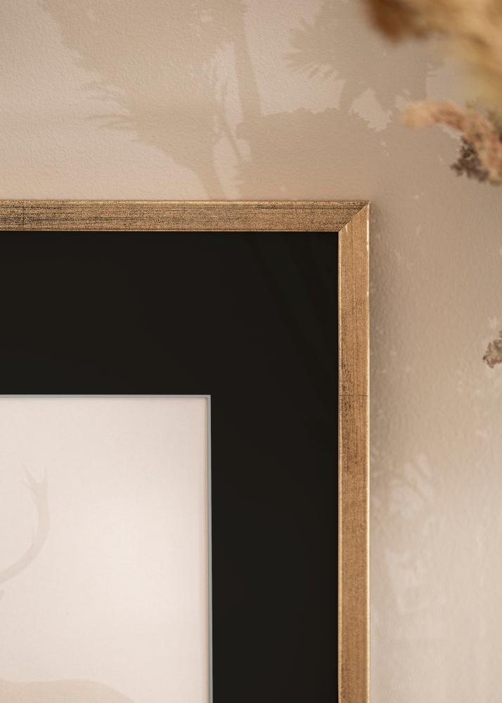 Рамка Galant Златно 40x50 cm - Паспарту Черно 12x16 inches