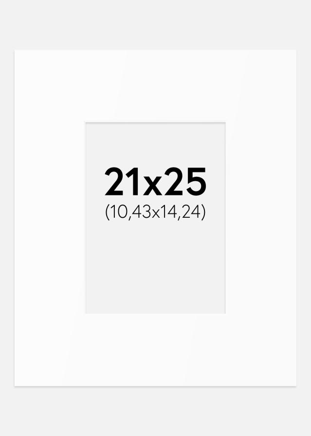 Паспарту Бял Стандарт (Бяло Ядро) 21x25 cm (10,43x14,24)