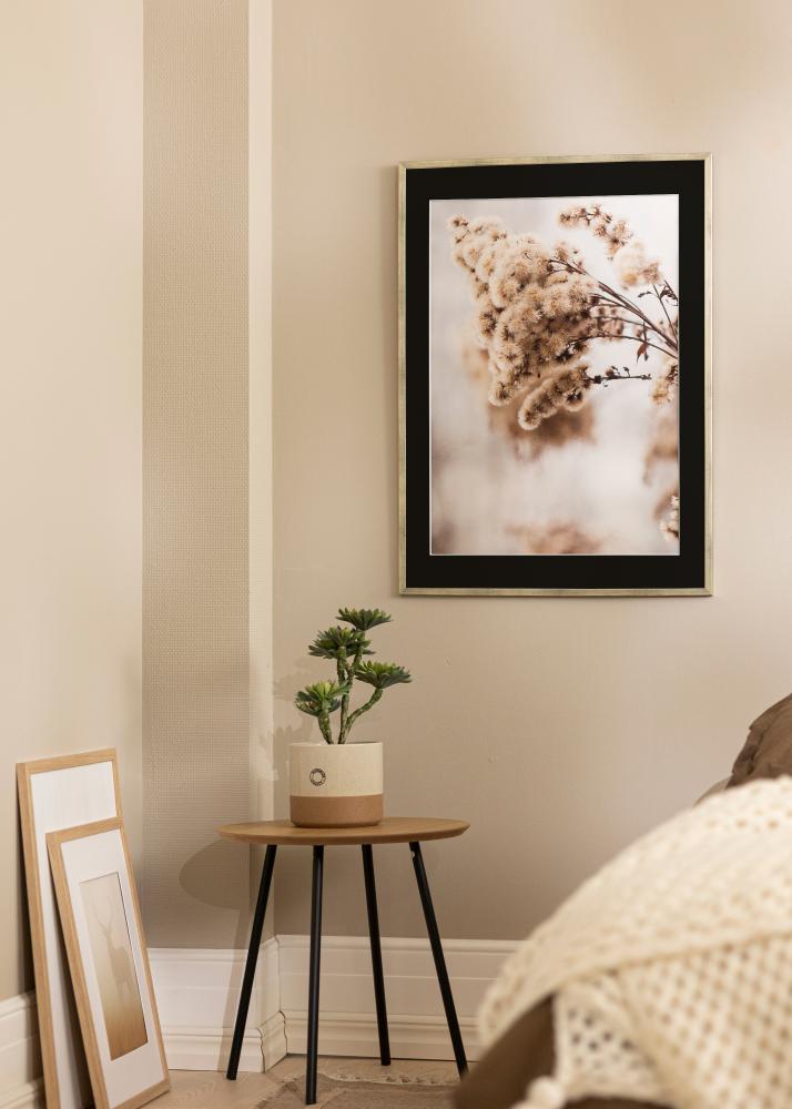 Рамка Galant Сребро 40x50 cm - Паспарту Черно 12x16 inches