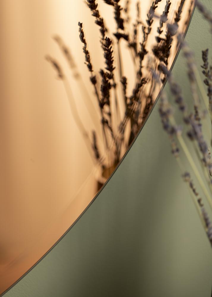 KAILA Кръгъл Огледало Rose Gold Deluxe 90 cm Ø