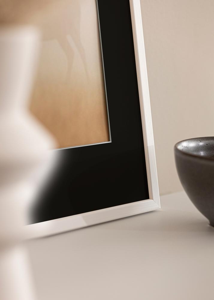 Рамка Galant бяло 50x60 cm - Паспарту Черно 14x18 inches