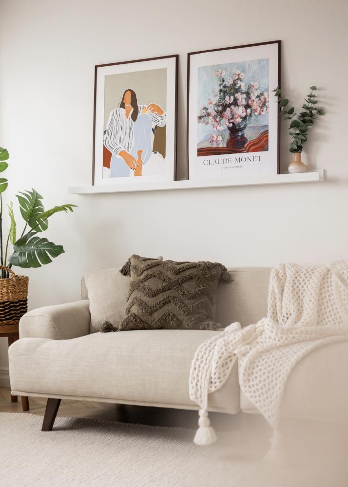 KAILA Рафт за картини Бял 140 cm