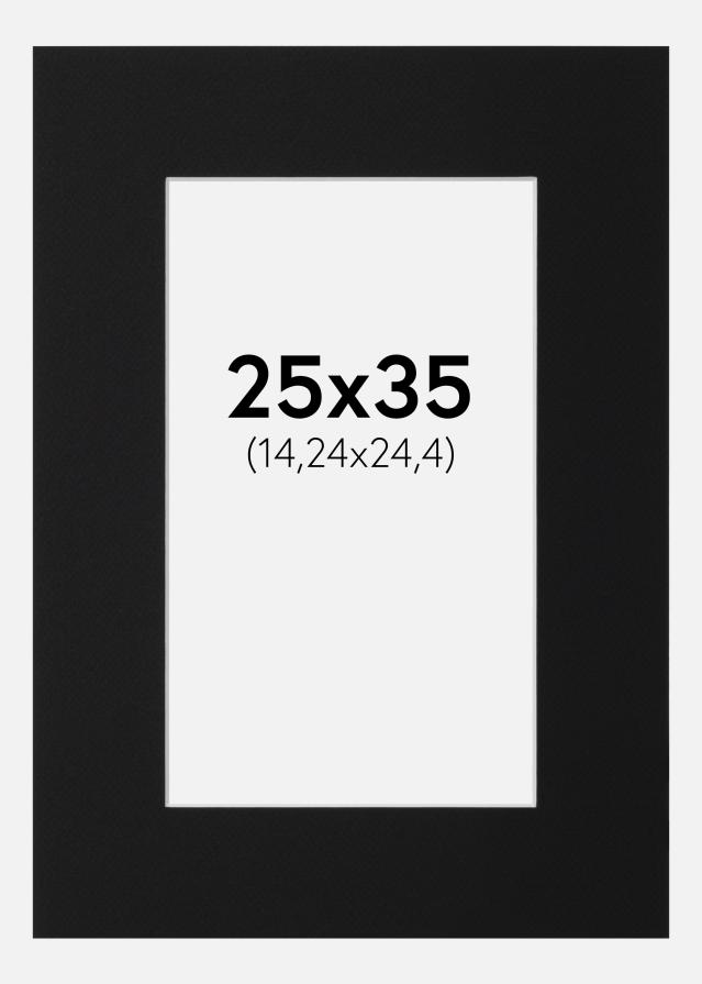 Паспарту Черен Стандарт (Бяло Ядро) 25x35 cm (14,24x24,4)