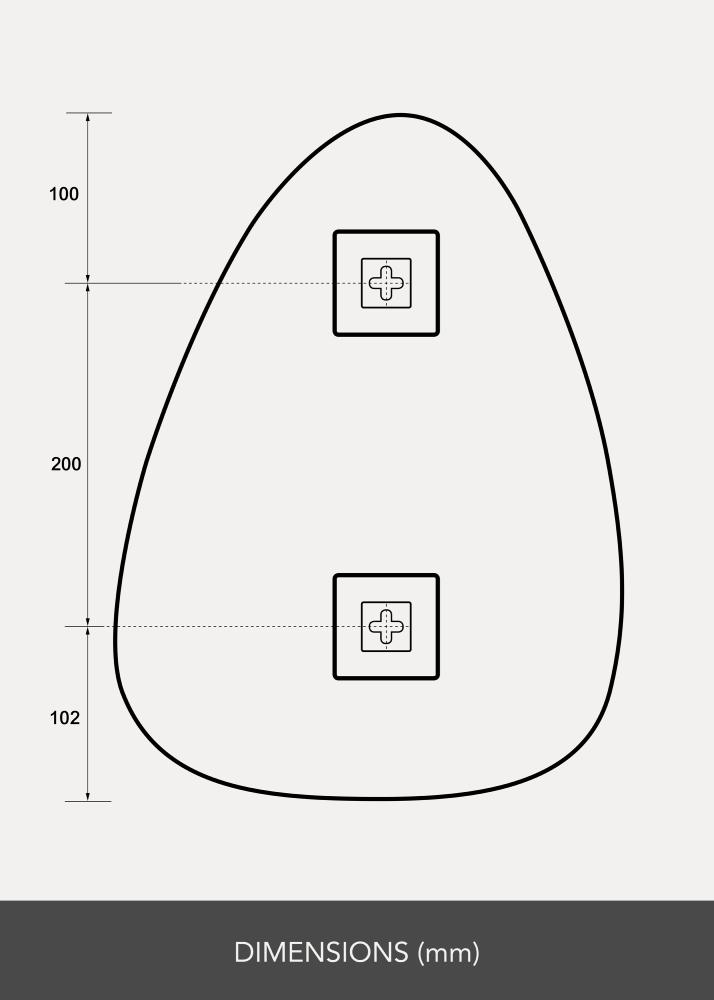 KAILA Огледало Shape I 30x40 cm