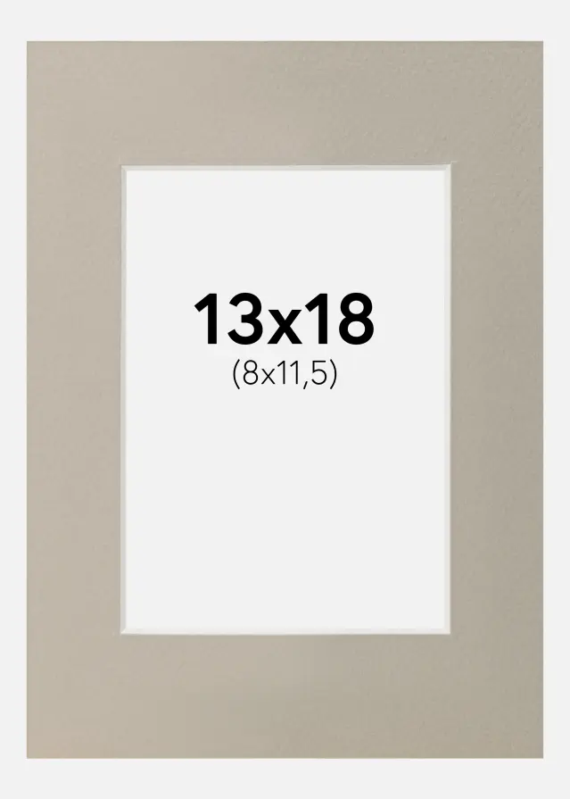 Паспарту Перлено сиво 13x18 cm (8x11,5)