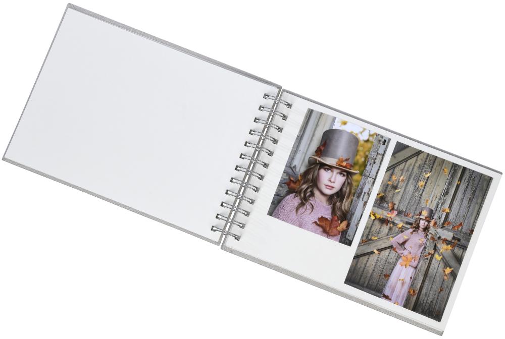 Base Line Канава Wire-O Бежово 23x17 cm (40 Бели Страници / 20 листа)