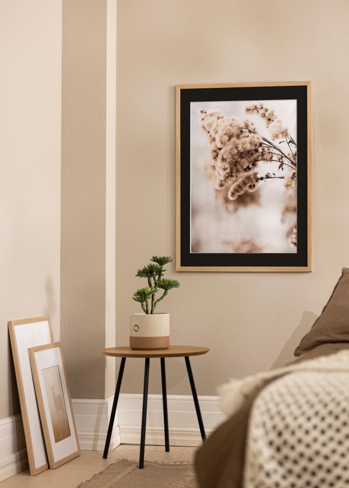 Рамка Стилен Дъб 20x30 cm - Паспарту Черно 15x21 cm (A5)