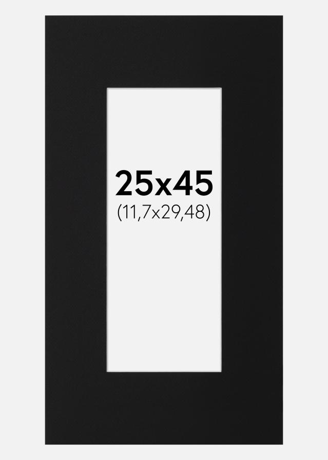 Паспарту Черен Стандарт (Бяло Ядро) 25x45 cm (11,7x29,48)