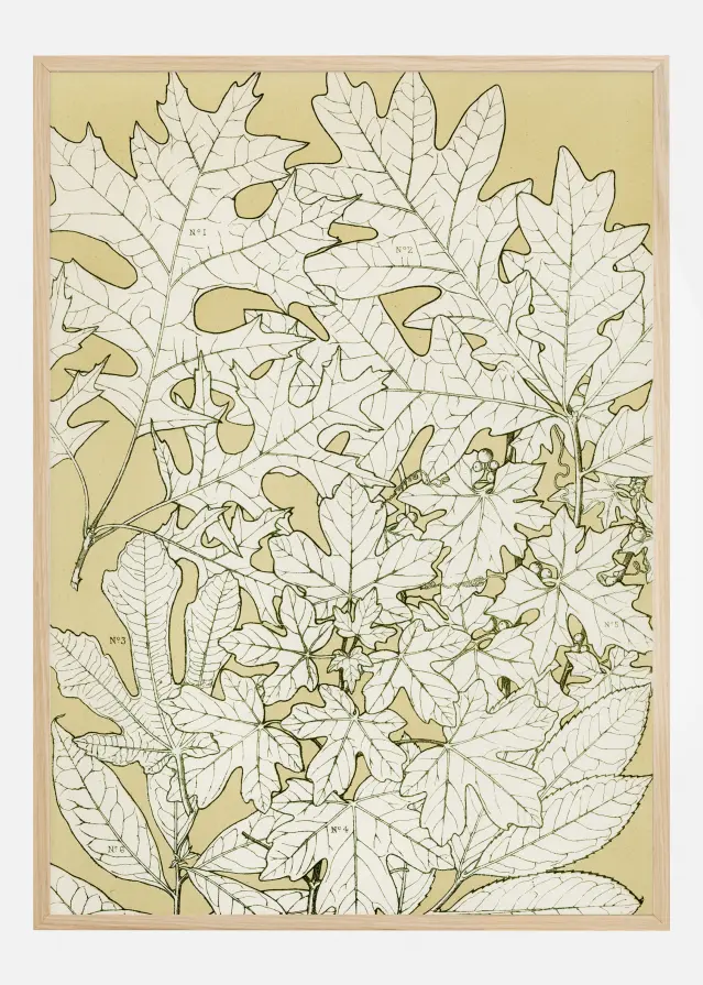 Abstract Leaf Постер