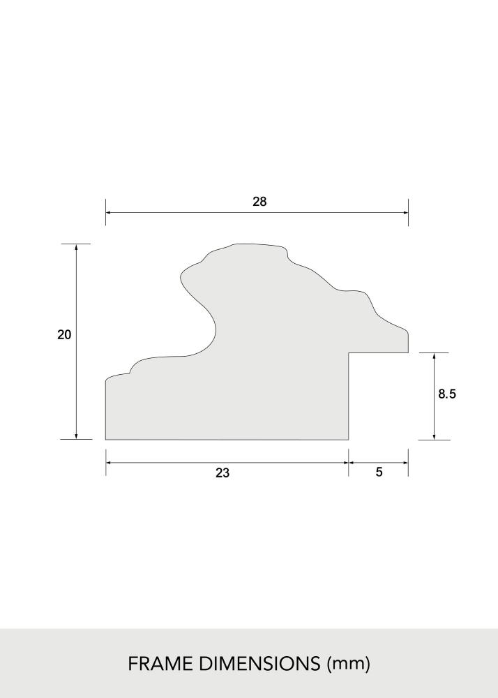 Рамка Swirl Акрилно стъкло Златно 30x40 cm