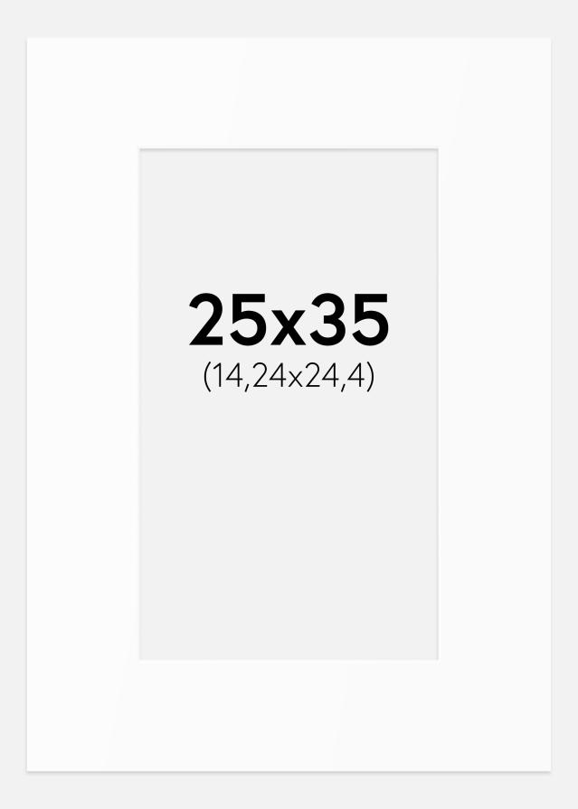 Паспарту Бял Стандарт (Бяло Ядро) 25x35 cm (14,24x24,4)