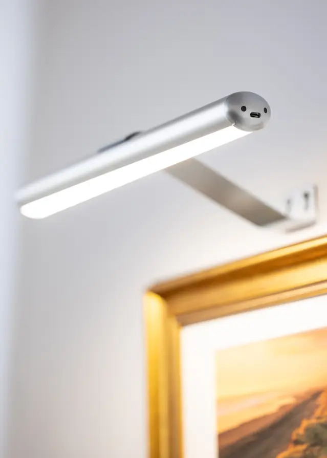 KAILA Lux Bateryno Osveshtenie za Kartini 33 cm - Srebro