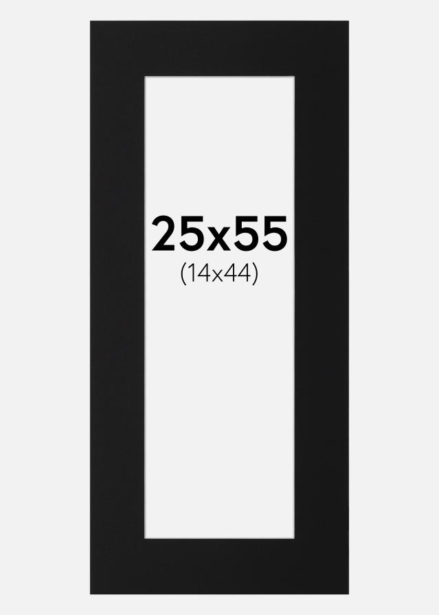 Паспарту Черен Стандарт (Бяло Ядро) 25x55 cm (14x44)